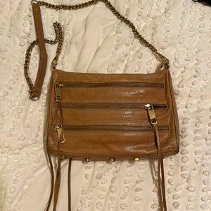 rebecca minkoff tan leather crossbody